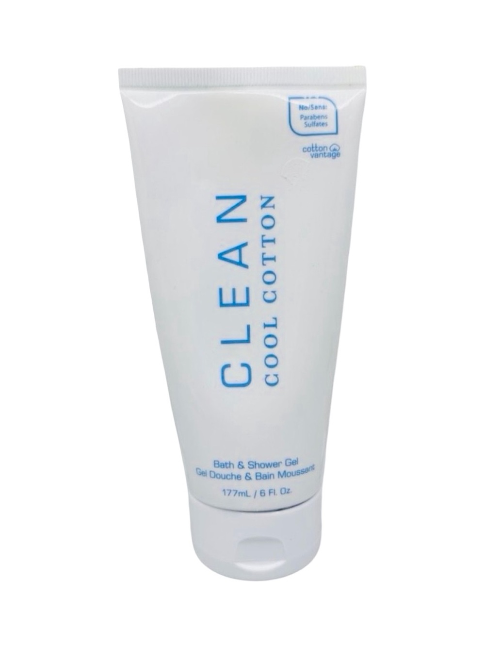 CLEAN Cool Cotton Bath & Shower Gel - 6 fl oz / 177 ml